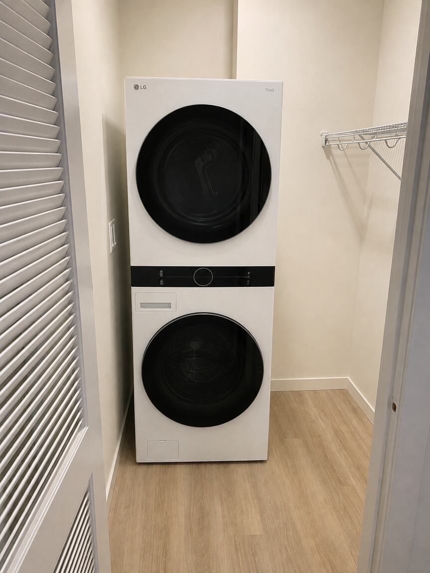 A full-size washer and dryer in every home